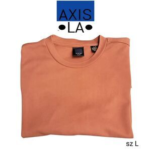AXIS LA Neutral Warm Rust Cotton Blend Super Soft Tee Shirt